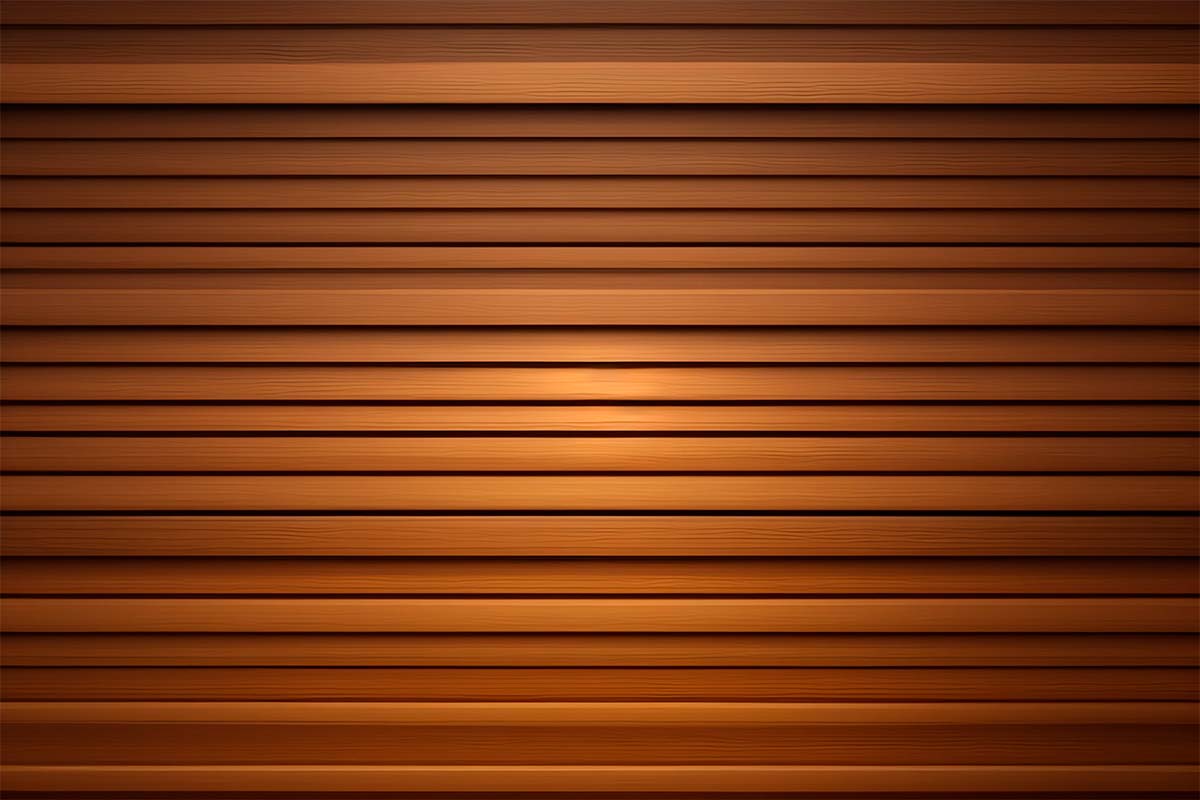 Persianas horizontales de madera